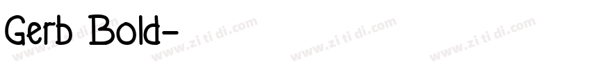 Gerb Bold字体转换